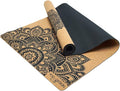 YOGA DESIGN LAB | The Cork Yoga Mat | Eco Luxury | Ideal for Hot Yoga, Power, Bikram, Ashtanga, Sweaty Workouts | Studio Quality | Includes Carrying Strap!