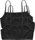 Hanes Women's String Bralette Pack, 3-Pack, Cotton Sports Bralette Bras for Women, Solid or Assorted Wireless Bras