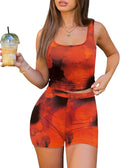 NIASHOT Two Piece Casual Workout Sets for Women Athletic 2 Piece Summer Outfits Lounge Matching Sets Clothing