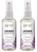 Aura Cacia Relaxing Lavender Aromatherapy Mist,4-Ounce,Lavender Pure Essential Oils,Sweet & Floral Aroma,(Pack of 2)