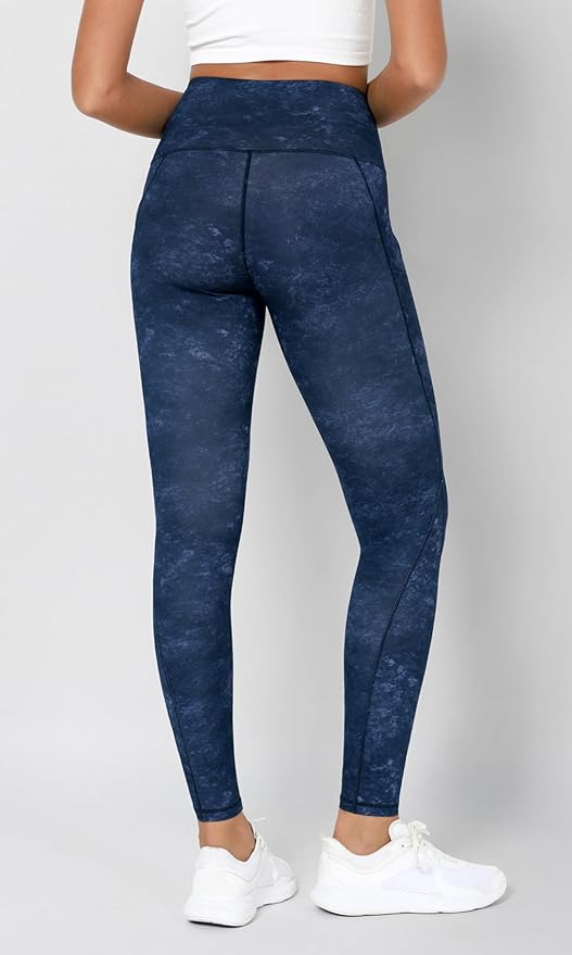 ODODOS Women's High Waisted Yoga Leggings with Pockets, Tummy Control Non See Through Workout Athletic Running Yoga Pants