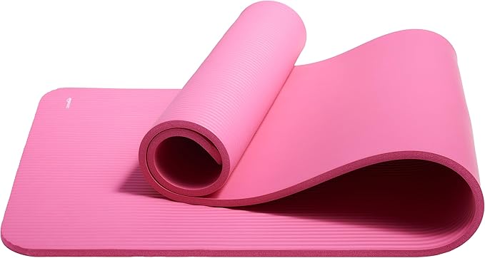 Amazon Basics Extra Thick Exercise Yoga Mat with Carrying Strap