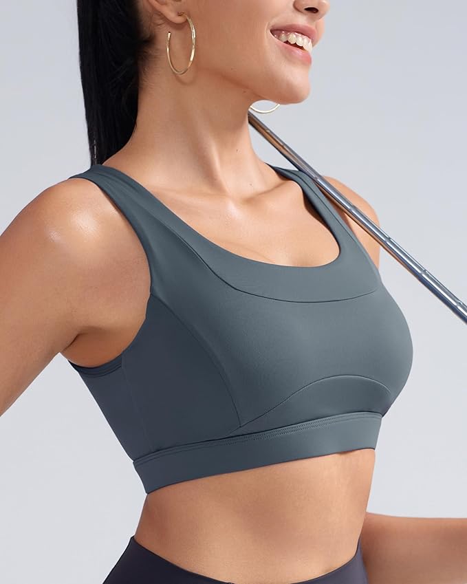 RUNNING GIRL Sports Bras for Women High Support,Molded Cup High Impact Sports Bra Racerback Workout Yoga Running Bra