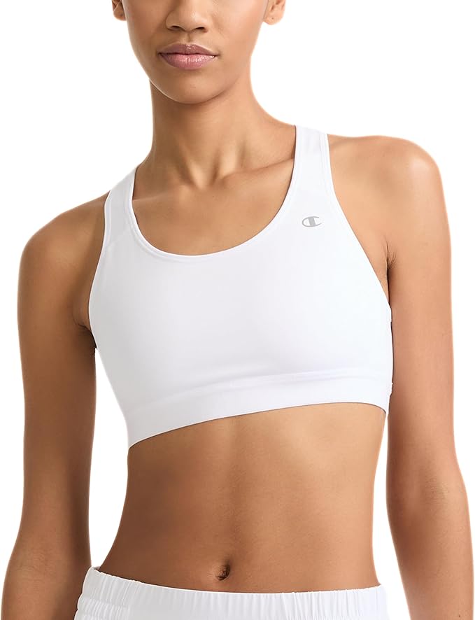 Champion Women's Sports Bra, Compression, Moisture Wicking, High-Impact Sports Bra for Women