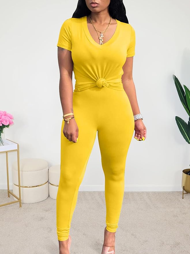 Lounge Sets for Women 2 Piece Summer Casual Jogger Workout Outfits Short Tops Long Pant Sweat suit leggings set