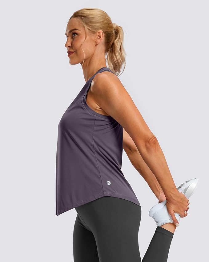 G Gradual Women's Workout Tank Tops Racerback Athletic Yoga Tops Loose Fit Sleeveless Running Gym Sports Shirts for Women