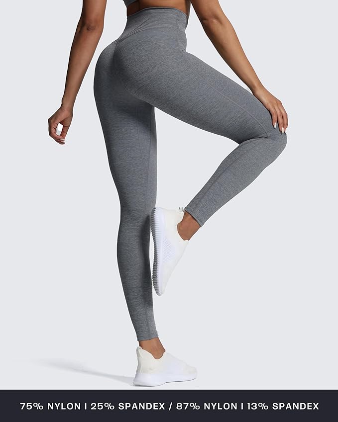 Aoxjox High Waisted Workout Leggings for Women Trinity Yoga Pants 26.5"