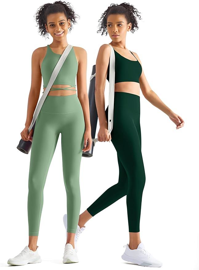 3 Pack Leggings with Pockets for Women,Butt Lift High Waisted Tummy Control Workout Yoga Pants Reg & Plus Size