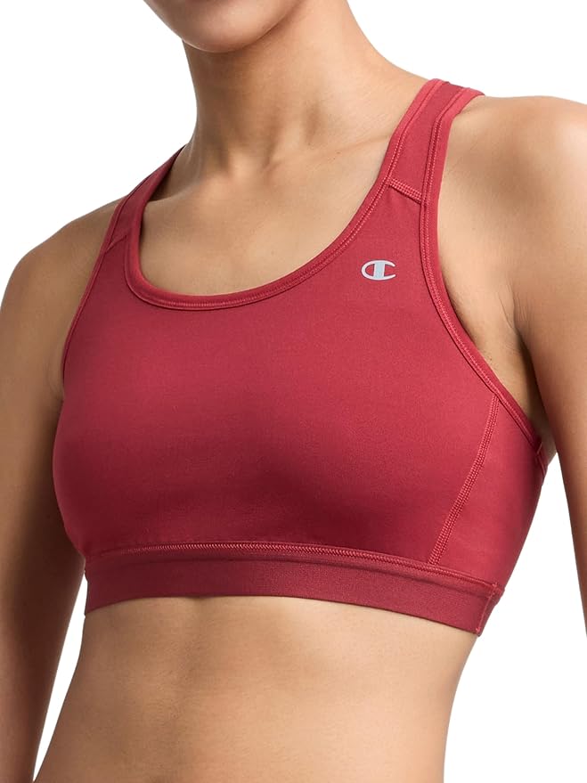 Champion Women's Sports Bra, Compression, Moisture Wicking, High-Impact Sports Bra for Women