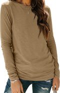 AUTOMET Women‘s Basic Long Sleeve Crewneck, Plus Size Winter & Spring Top, Casual Fall Tee for Teacher & Everyday Outfits
