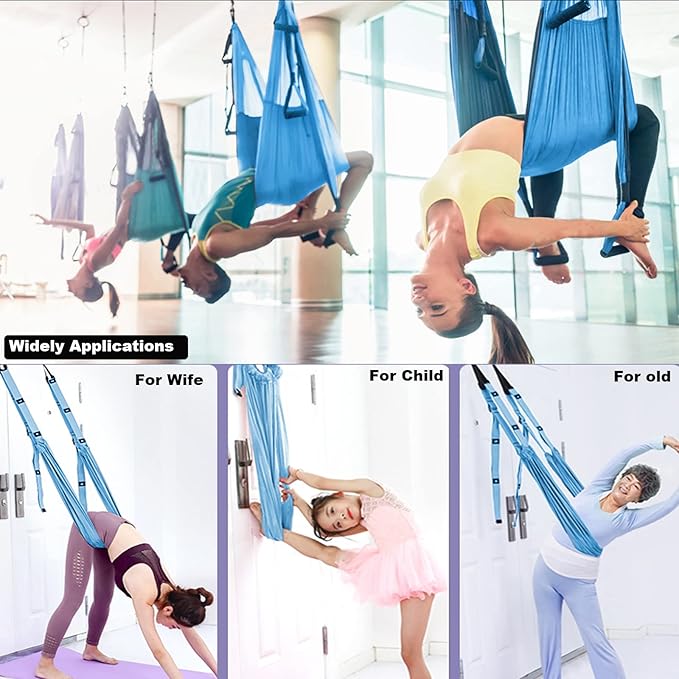 Tchrules Leg Stretcher Strap, Backbend Training Belt with Door Anchor, Flexibility Trainer Stretching Equipment Assist Stretch Strap for Fitness Gymnastics Dance Aerial Yoga Ballet
