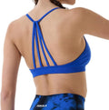AUROLA Mercury Workout Sports Bras Women Athletic Removable Padded Backless Strapy Minimal Crop Top
