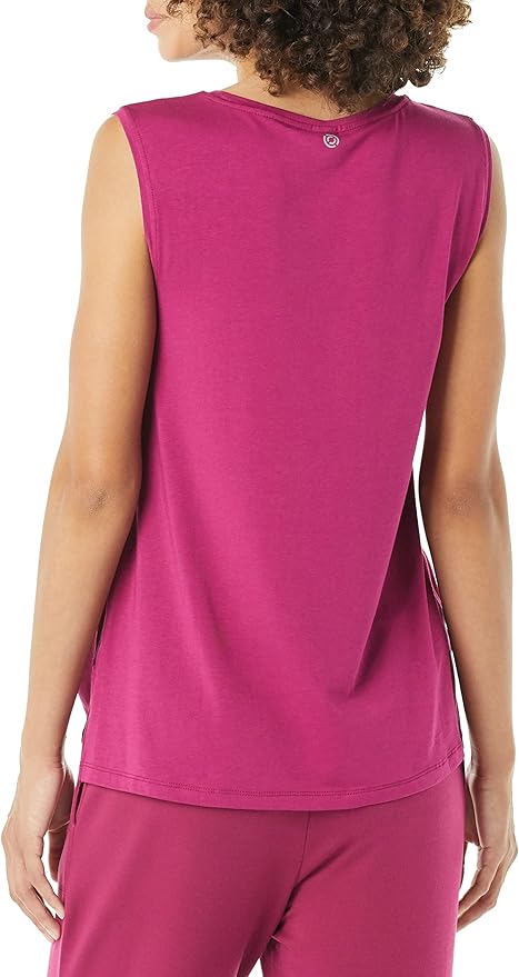Amazon Essentials Women's Soft Cotton Relaxed-Fit Workout Tank Top (Available in Plus Size)