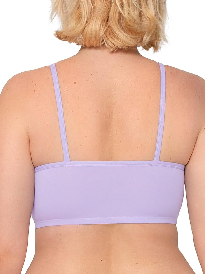 Fruit of the Loom Women's Spaghetti Strap Cotton Pullover Sports Bra Value Pack