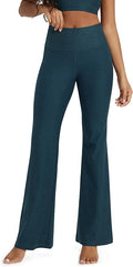 ODODOS Women's Powerful Tummy Control Flared Yoga Pants 2.0 High Waist Workout Bootcut Leggings with Inner Pocket- 29" / 31"