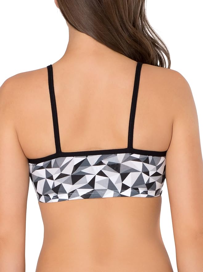 Fruit of the Loom Women's Spaghetti Strap Cotton Sports Bra - All-Day Comfort & Easy Movement
