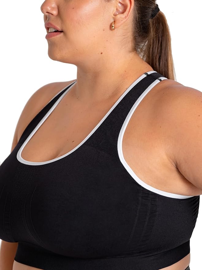 SHAPERMINT Sports Bras for Women - Workout Bras for Women, Plus Size Sports Bra, Workout Tops for Women High Support