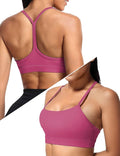 Buauty Sports Bra for Women, Y Back Light Support Workout Bra with Removable Pads for Yoga Pilates Gym