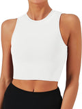 Natural Feelings Nudi Sports Bras for Women Removable Padded Yoga Tank Tops Sleeveless Fitness Workout Crop Tops