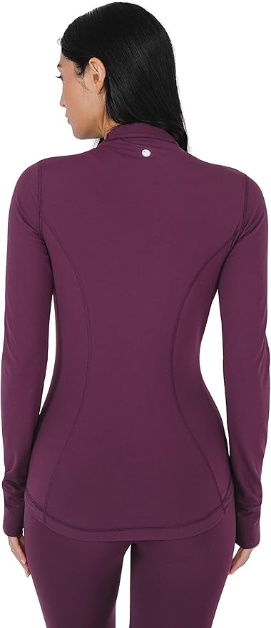 Yogalicious Womens Ultra Soft Lightweight Full Zip Yoga Jacket with Pockets