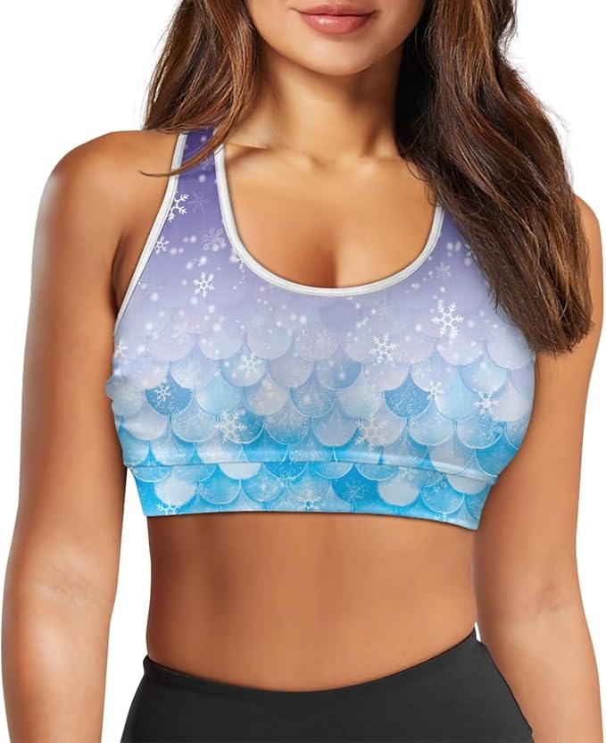 4 Piece Gym Sets Women Racerback Sports Bra with Back Pocket, Matching Flare Yoga Pants And Sweatband