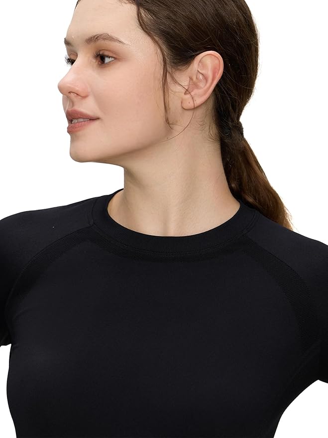 Long Sleeve Workout Tops for Women, Compression Shirt, Sports Running Shirt Breathable Athletic Top Slim Fit