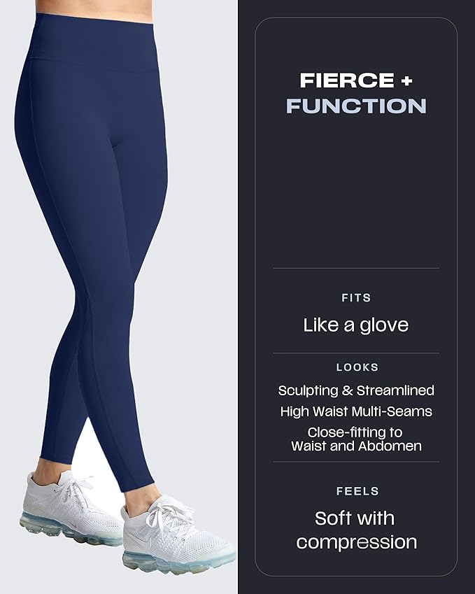Aoxjox High Waisted Workout Leggings for Women Trinity Yoga Pants 26.5"