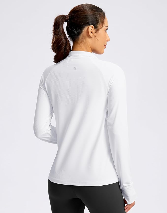 G Gradual Women's Lightweight Athletic Jacket Sun Protection UPF 50+ Zip Up 4 Pockets Long Sleeve Shirts Workout Running