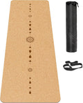 Cork Yoga Mat, with Cork Material as The Front and TPE as The Bottom of The Non-Slip Fitness Mat, Suitable for All Types of Yoga and Fitness Activities.