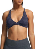 Aoxjox Women's Workout Sports Bras Fitness Metamorph Sienna Twist Bra Yoga Crop Tank