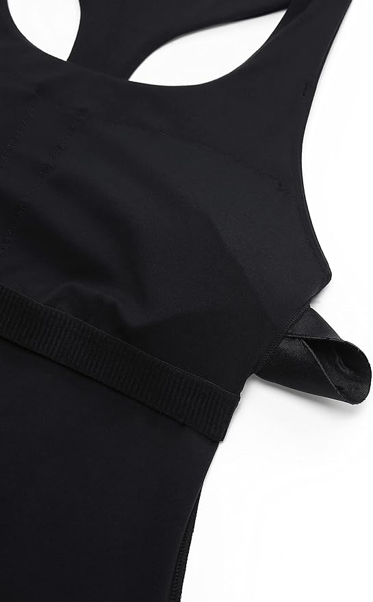 CRZ YOGA Butterluxe Workout Racerback Tank Tops for Women - Padded Athletic Spandex Yoga Shirts with Built in Bra