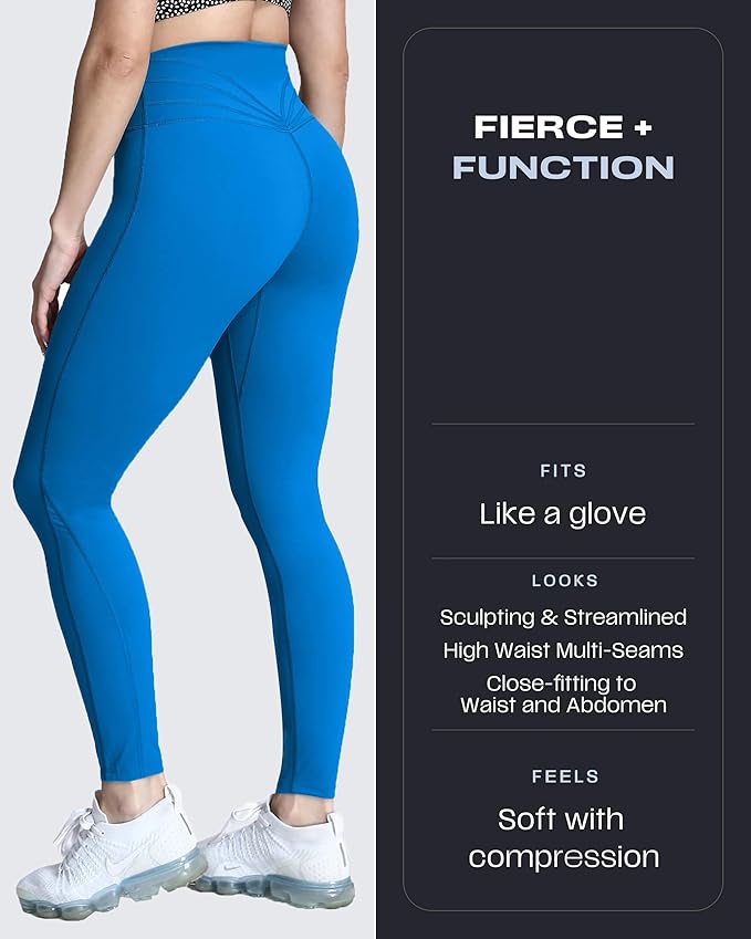 Aoxjox High Waisted Workout Leggings for Women Trinity Yoga Pants 26.5"