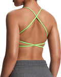 Aoxjox Women's Workout Sports Bras Fitness Trinity Ivy Low Impact Bra Yoga Crop Tank