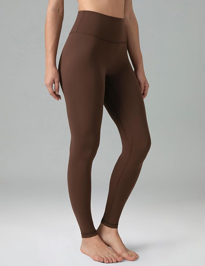 Colorfulkoala Dreamlux No Front Seam Leggings for Women 25"/28" Inseam, High Waisted Buttery Soft Yoga Pants