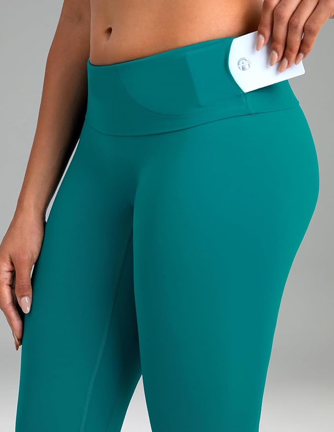 Colorfulkoala Dreamlux No Front Seam Leggings for Women 25"/28" Inseam, High Waisted Buttery Soft Yoga Pants