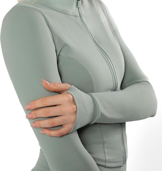 YITTY Active Women's Ultraluxe Full Zip Jacket, Athleisure, 4-Way-Stretch, Thumbholes
