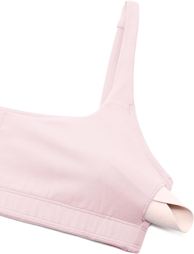 CRZ YOGA Butterluxe Square Neck Spaghetti Strap Sports Bras for Women - Low Coverage Yoga Wireless Padded Cami Crop Top