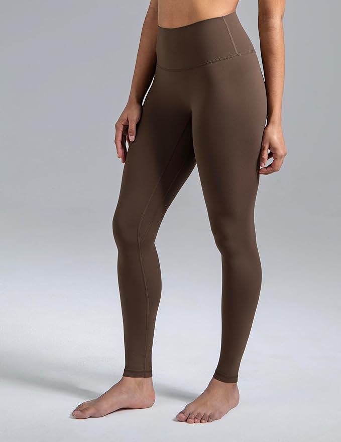 Colorfulkoala Dreamlux No Front Seam Leggings for Women 25"/28" Inseam, High Waisted Buttery Soft Yoga Pants