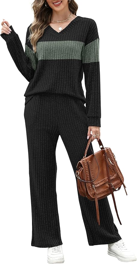 RUMIA Lounge Sets for Women 2026 Vacation Matching Track Suits Sweater Fall Outfits (S-2XL)