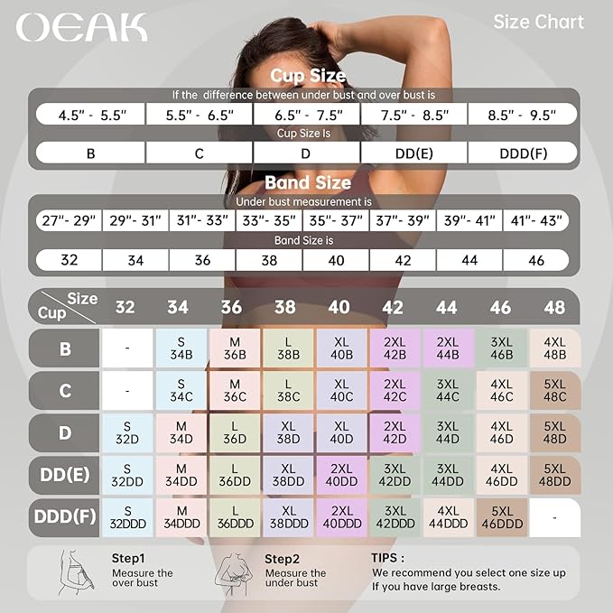 OEAK Womens Wireless Jelly Bra Plus Size Supportive Seamless Bras Full Coverage Push Up Comfortable No Underwire Tshirt Bras