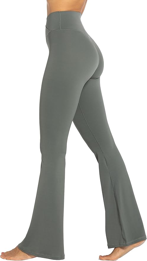 Sunzel Flare Leggings, Crossover Yoga Pants with Tummy Control, High-Waisted and Wide Leg