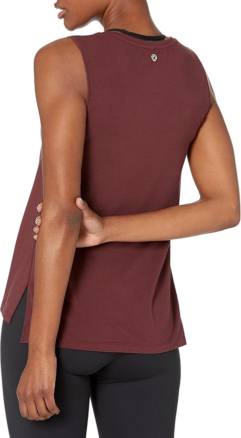 Amazon Essentials Women's Soft Cotton Relaxed-Fit Workout Tank Top (Available in Plus Size)