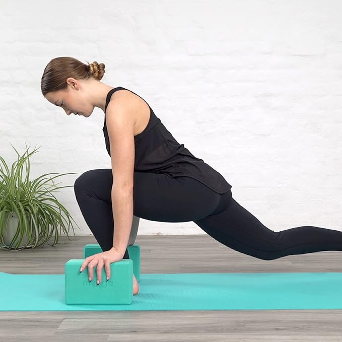 MYGA Yoga Block,Lightweight EVA Foam Yoga Brick,High Density Non-Slip Block for Yoga Poses, Pilates, Balance and Flexibility