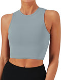 Natural Feelings Nudi Sports Bras for Women Removable Padded Yoga Tank Tops Sleeveless Fitness Workout Crop Tops