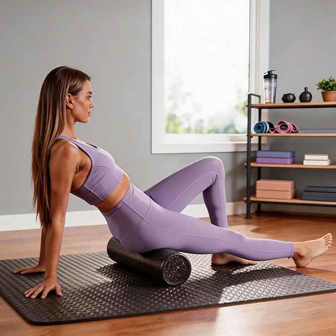 High Density EPP Foam Rollers Long, Firm Full Body Athletic Massage Tool, Lightweight Portable Yoga Roller for Back Stretching, Yoga, Pilates, Post Workout Muscle Recuperation