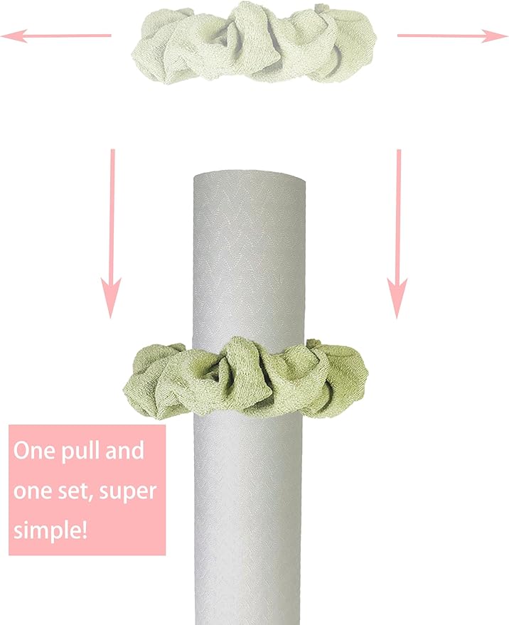 Yoga Mat Scrunchie - Yoga Mat Strap Band - Fits All Standard Yoga Mats (Not Suitable for Overly Thick Mats)