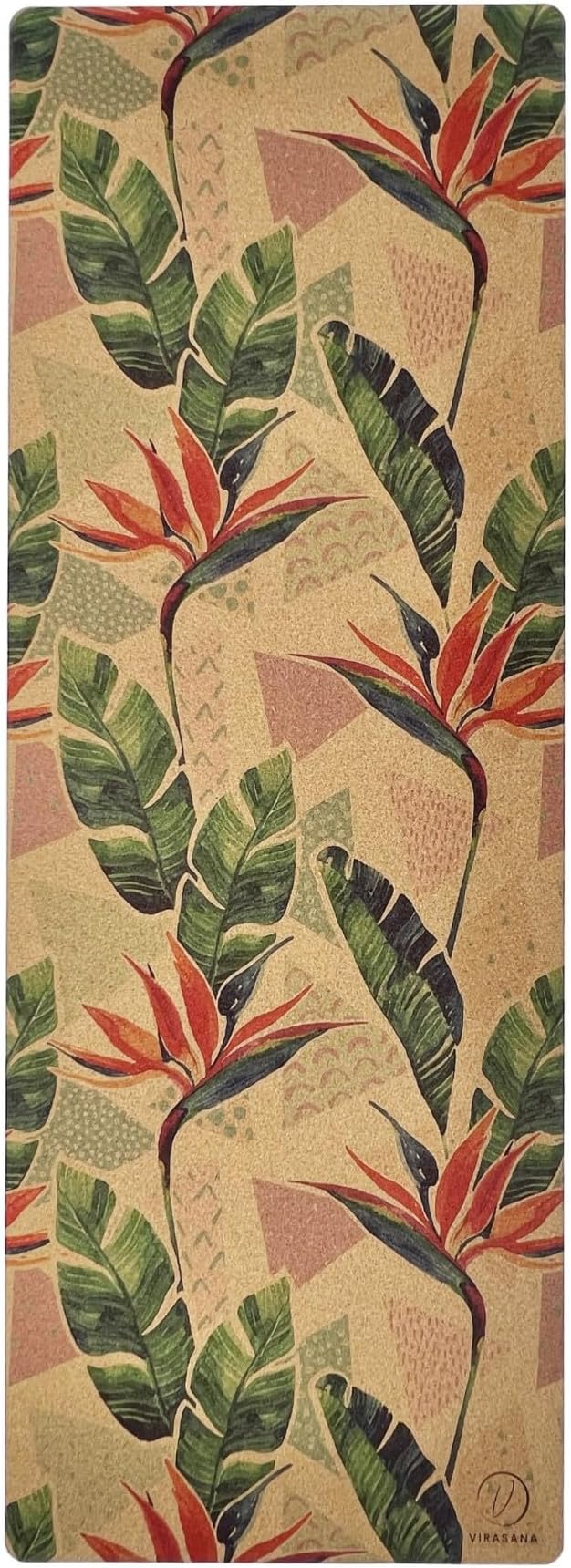 Eco-Friendly, Non-Toxic Cork Yoga Mat. Sweat Resistant, Non-Slip Flat Mat. Ideal for Hot Yoga, Bikram, Vinyasa, Power, Pilates, HIIT Workouts. (72" x 26" x 4mm)
