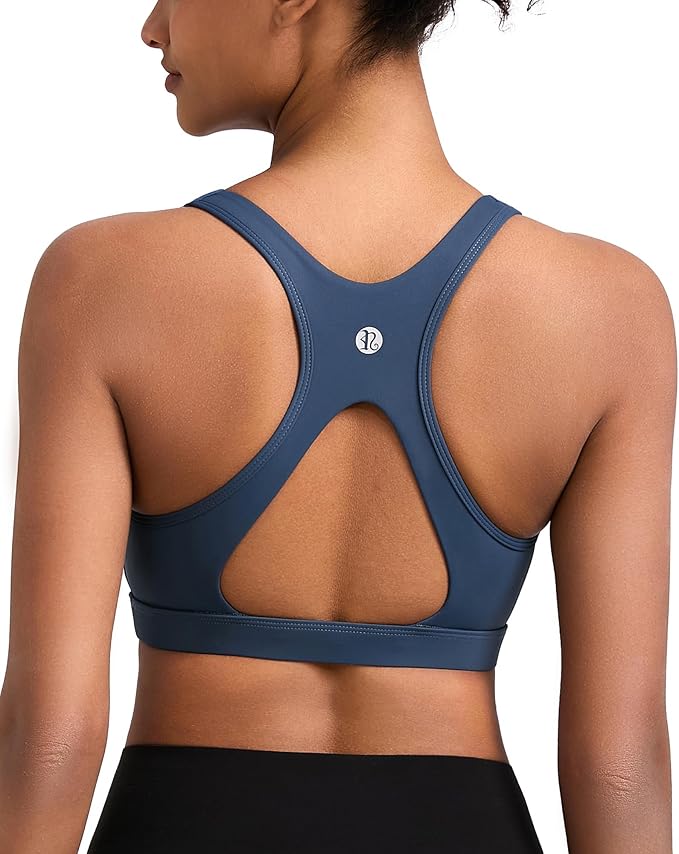 RUNNING GIRL Sports Bras for Women, Molded Cup High Impact Sports Bra Workout Bras for Women High Support Racerback