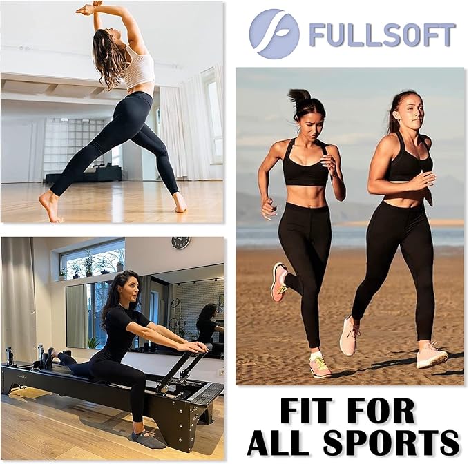 FULLSOFT Buttery Soft Leggings for Women - High Waisted Tummy Control No See Through Workout Yoga Cycling Tights Pants