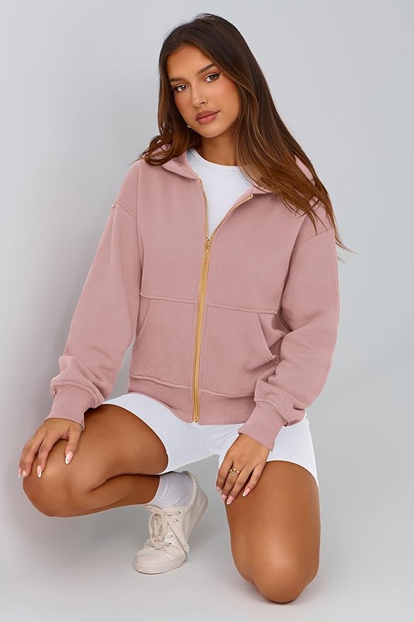 PRETTYGARDEN Hoodies for Women Sweatshirt Zip Up Hoodie Fall Fashion 2026 Trendy Long Sleeve Jackets Winter Clothing Outfits